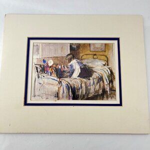 Walter Osborne "The Dolls‎ School" Art Print With Triple Bevelled Hand-Cut Mount